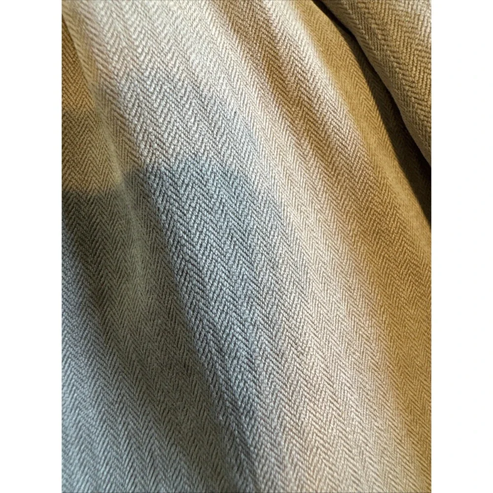 TOMMY BAHAMA Pants Mens 40x30 Brown Silk Bamboo Herringbone Pleated Trousers